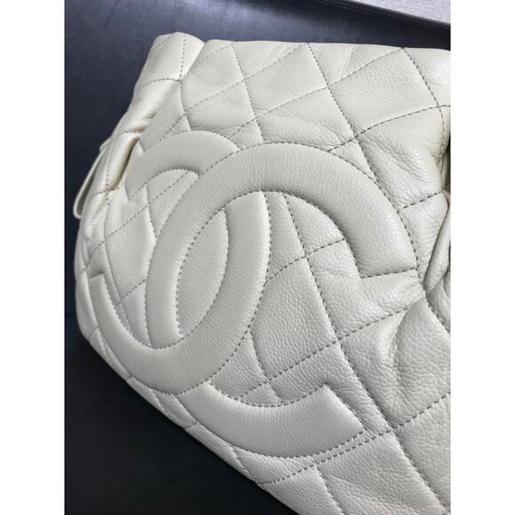 Authentic CHANEL Classic Timeless Caviar Expandable Tote Quilted Leather Bag CC - Picture 14 of 16